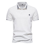 Tipped Polo Shirt // White (S)