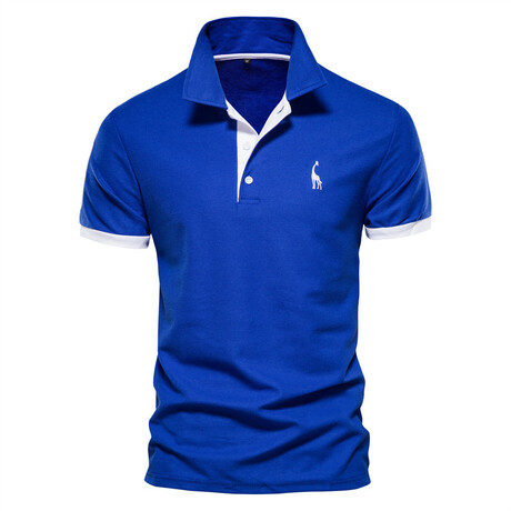Giraffe Icon Polo // Blue (XS)