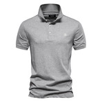 Short Sleeve Polo Shirt // Light gray (S)