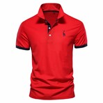 Giraffe Icon Polo // Red (L)