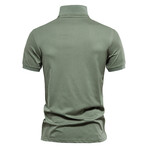 Short Sleeve Polo Shirt // Grass green (XL)