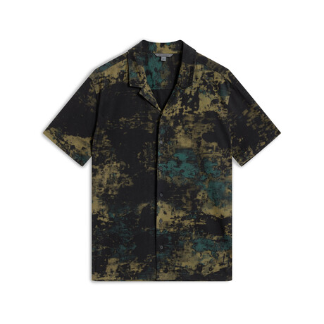 Jacques // Short Sleeve Camp Collar Shirt // Teakwood (XL)