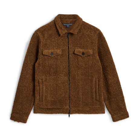 Cynder // Bouclé Trucker Jacket // Nutmeg (S)