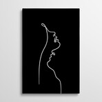 Lips Like Compass - Noir Edition by Dane Khy (26"H x 18"W x 1.5"D)