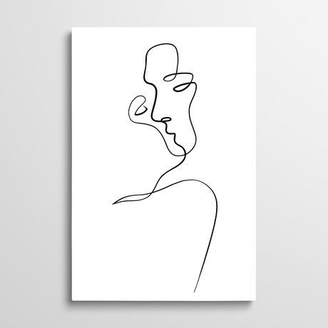 Aligned at the Lips by Dane Khy (26"H x 18"W x 1.5"D)