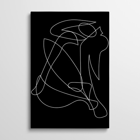Deconstructed Lines Figure by Mambo Art Studio (26"H x 18"W x 1.5"D)