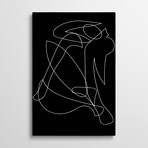 Deconstructed Lines Figure by Mambo Art Studio (26"H x 18"W x 1.5"D)