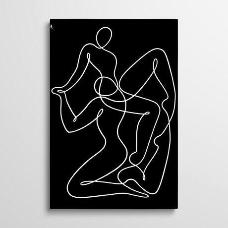 Pas De Deux by Lia Chechelashvili (26"H x 18"W x 1.5"D)