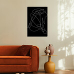 Deconstructed Lines Figure by Mambo Art Studio (26"H x 18"W x 1.5"D)