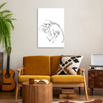 Kissed - Black And White by Fanitsa Petrou (26"H x 18"W x 1.5"D)