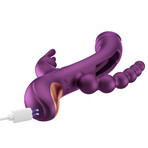 TRILLION Multi-Function Dual-Stimulation Massager (Purple)