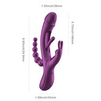 TRILLION Multi-Function Dual-Stimulation Massager (Purple)