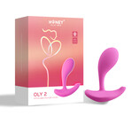 OLY 2 App-Enabled Dual-Zone Rechargeable Massager (Pale Pink)