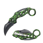 Spring Assisted Knife // Karambit // SE-952 // Skulls (Grey)