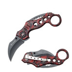 Spring Assisted Knife // Karambit // SE-952 // Skulls (Grey)