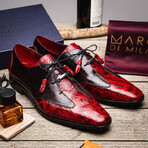 Anzio // Derby — Alligator-Calf // Blackcherry (8)