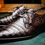 Lacio // Derby — Caiman Belly // Brown (8)