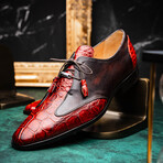 Anzio // Derby — Alligator-Calf // Rustic Cognac (8)