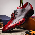 Anzio // Derby — Alligator-Calf // Blackcherry (8)