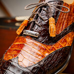 Luciano // Derby — Caiman Belly // Brown/Cognac (9)