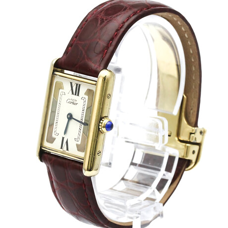 Cartier Must Tank Vermeil Quartz // CR590005 // Pre-Owned