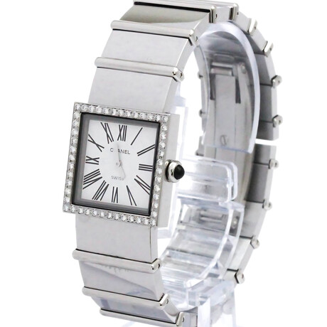 Chanel Ladies Mademoiselle Diamond Quartz // CH0830 // Pre-Owned