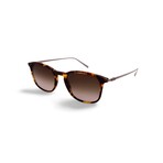 Men's // Ferragamo SF2846SCP 219 Square // Havana Gold + Brown Gradient