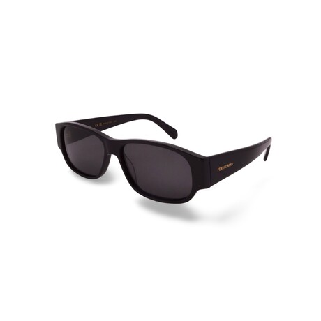 Men's // Ferragamo SF1109S 001 Square // Black + Grey