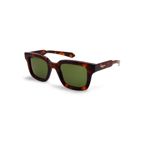 Men's // Ferragamo SF1064SCP 240 Square // Dark Havana + Green