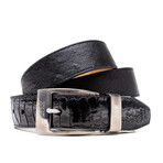 Alessio Belt // Ostrich // Black (40)
