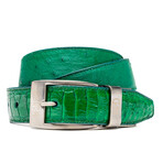 Alessio Belt // Ostrich // Lemon Green (40)