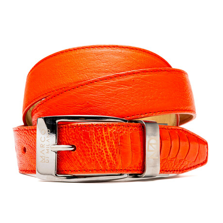 Alessio Belt // Ostrich // Orange (44)