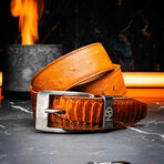 Alessio Belt // Ostrich // Cognac (36)