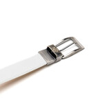 Alessio Belt // Ostrich // White (36)