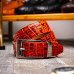 Riccardo Belt // Caiman Belly // Rustic Cognac (36)