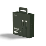 Cable 1 // USB-C to Lightning // 2m (Gotland Gray)