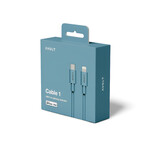 Cable 1 // USB-C to Lightning // 2m (Gotland Gray)