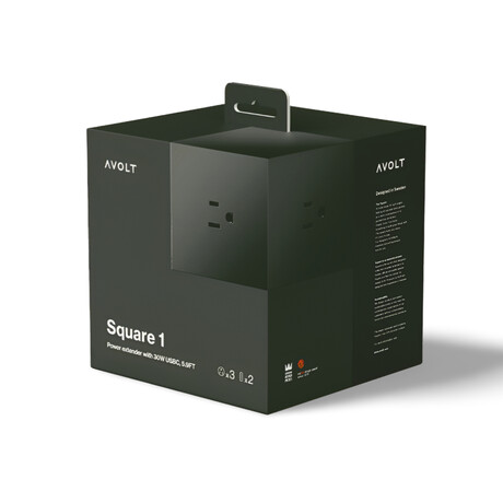 Square 1 // USB-C (30W) / 5.9 ft. (Gotland Gray)