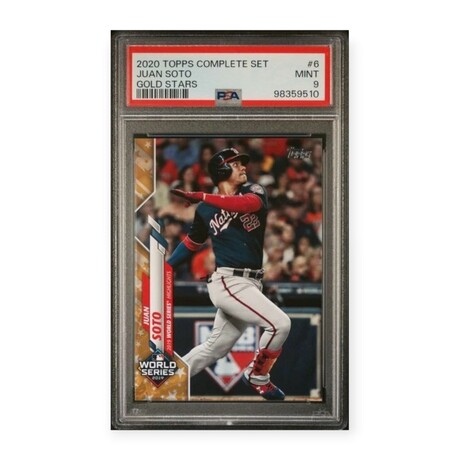 Juan Soto // 2020 Topps Gold Stars World Series Highlights // PSA 9 Mint