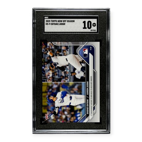 Ohtani & Judge // 2025 Topps Now 1st Duo To Win B2B MVPs // SGC 10 GM