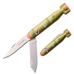 Spring Assisted Knife // TF-1039DB // Large Warhawk (Grey/Green)