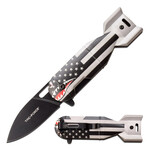 Spring Assisted Knife // TF-1039 // Warhawk (B&W Flag)