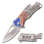 Spring Assisted Knife // MT-A882 // Black (Blue)