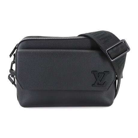 Louis Vuitton // Leather Aerogram Fastline Bag // Black + Matte Black // Pre-Owned
