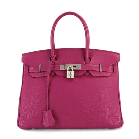 Hermès // Togo Leather Birkin 30 Handbag // Tosca + Silver // Pre-Owned