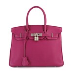 Hermès // Togo Leather Birkin 30 Handbag // Tosca + Silver // Pre-Owned