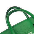 Hermès // Epsom Leather Birkin 25 Handbag // Vert Bengale + Silver // Pre-Owned