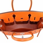 Hermès // Epsom Leather Birkin 30 Handbag // Fauve Orange + Silver // Pre-Owned