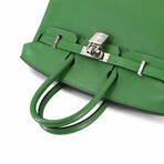 Hermès // Epsom Leather Birkin 25 Handbag // Vert Bengale + Silver // Pre-Owned