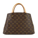 Louis Vuitton // Monogram-Coated Canvas + Leather Montaigne Shoulder Bag // Monogram Brown + Gold // Pre-Owned